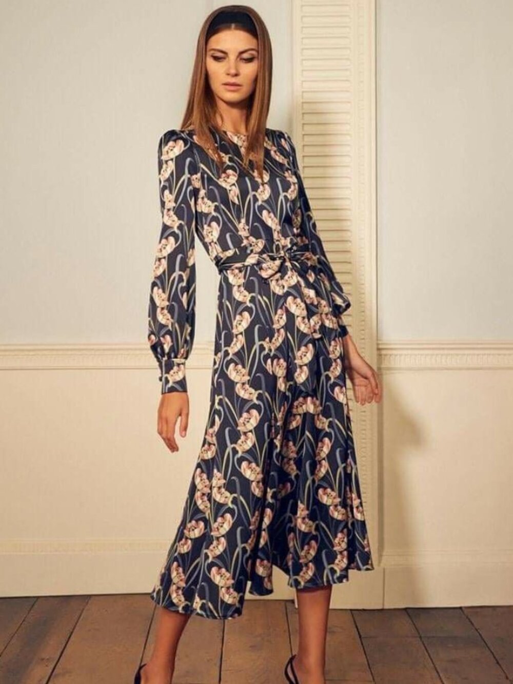 GOAT Tulip Print Maxi Dress | Royal Fave British Designer | NWOT UK 10 / US 6